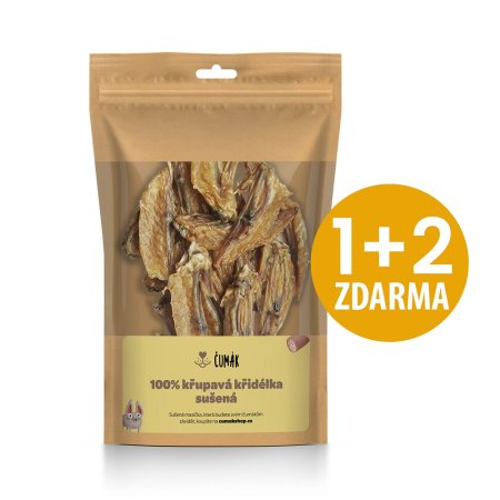 SET 1+2 Čumák kuřecí křidélka, sušená 50 g