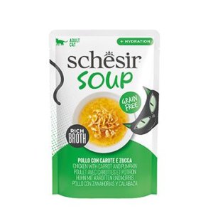 Schesir Cat kapsa Adult Soup kuře/mrkev/dýně 40g
