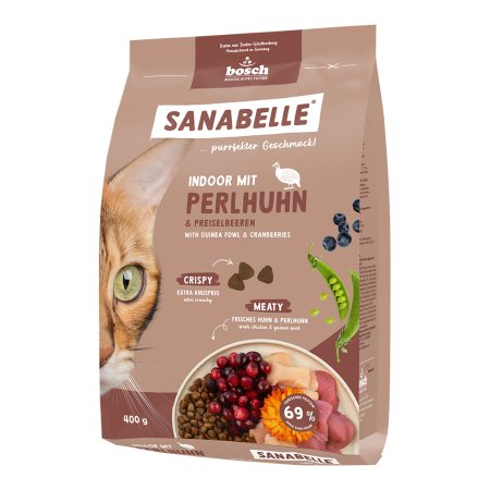 Bosch Cat Sanabelle Indoor Guinea fowl 0,4 kg