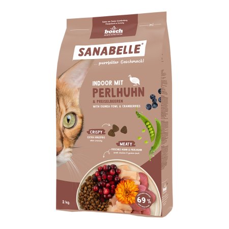 Bosch Cat Sanabelle Indoor Guinea fowl 2 kg
