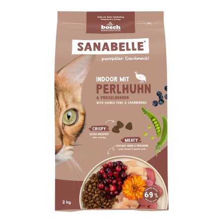 Bosch Cat Sanabelle Indoor Guinea fowl 2 kg