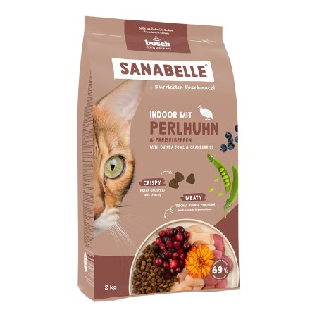 Bosch Cat Sanabelle Indoor Guinea fowl 2 kg