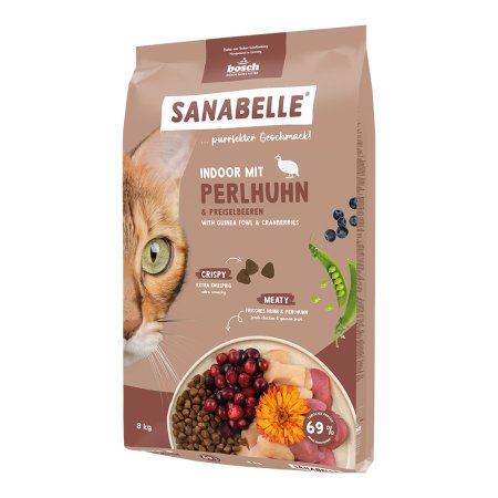 Bosch Cat Sanabelle Indoor Guinea fowl 8 kg
