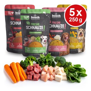 Bosch Freshe Schnauze Wetfood Mix 5 × 250 g