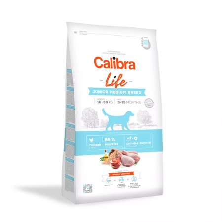 Calibra Dog Life Junior Medium Breed Chicken 12kg (EXPIRÁCIA 09/2025)