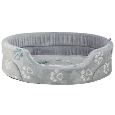 Pelech JIMMY Soft oválny, mäkký plyš, svetlosivý s labkami 55 x 45cm
