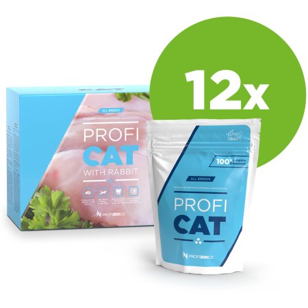 PROFICAT vrecko kúsky s králičím v omáčke 12x100g (POŠKODENÝ OBAL)