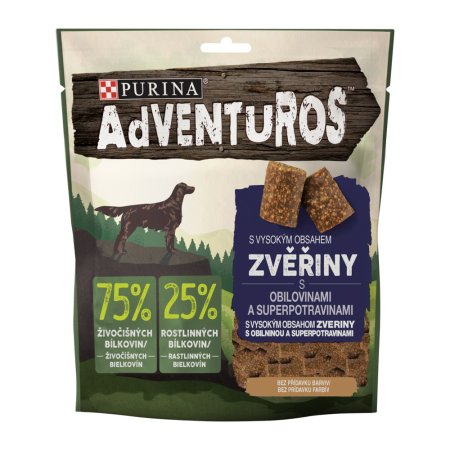 Adventuros s príchuťou zveriny a brusnicovou šťavou 90 g (EXPIRÁCIA 05/2025)