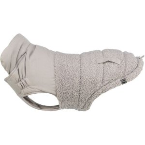 Zimná vesta AJOU s kožúškom, šedá S: 36cm, hruď: 46-56cm, krk: 40cm