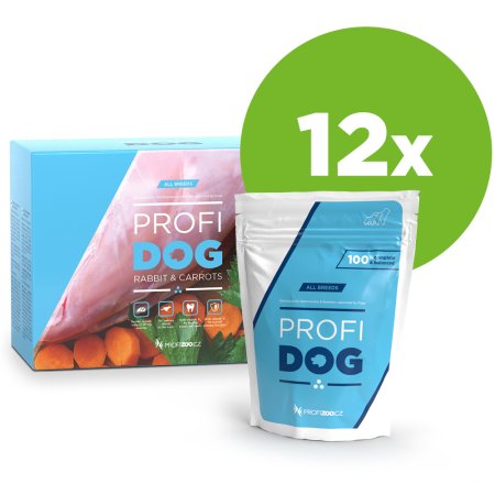 PROFIDOG kapsička kúsky s králičím a mrkvou v omáčke 12x100g (EXPIRÁCIA 09/2025)