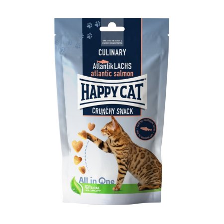 Happy Cat Crunchy Snack Atlantik-Lachs 70g (EXPIRÁCIA 08/2025)