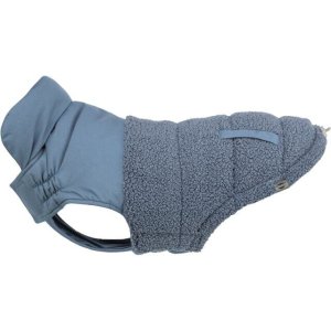 Zimná vesta AJOU s kožúškom, modrá XXS: 18cm, hruď: 27-32cm, krk: 24cm