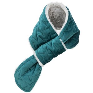 Vianočný šál pre psov, zamat/plyš, lila/zelená 50 cm