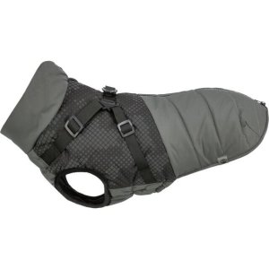 Reflexný obleček PONTIS - vesta s postrojom, šedá S: 33cm, hruď: 42-50cm, krk: 35cm