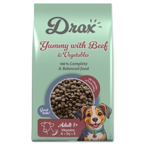 Krmivo Drax Adult s hovězím a se zeleninou 10kg