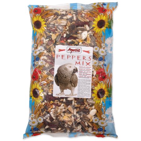Apetít - PEPPERS MIX pre papagáje s papričkami 800g (EXPIRÁCIA 07/2025)