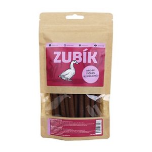 Pochoutka ZUBÍK Kachní tyčinky se spirulinou 200g