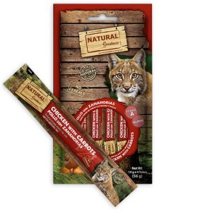 Natural Greatness Creamy VISION, funkční pamlsek - kuře, mrkev, 4 x 14 g