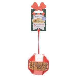 Beeztees XMAS BALL Pamlsky pro kočky Catnip-kuře-tuňák 8,5x8cm