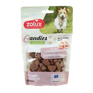 Pochoutka pes CANDIES Mini srdíčka vápník 150g Zolux