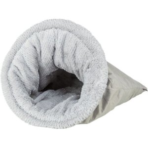 Vánoční sametový vak LIVIA Soft, ø 40 × 60 cm, šedá