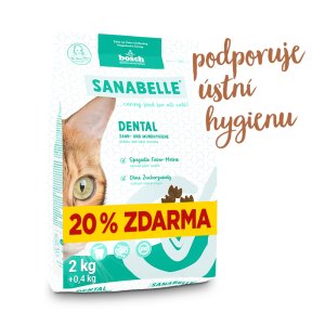 Bosch Cat Sanabelle Dental 2 kg + 0,4 kg ZDARMA