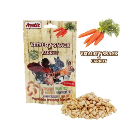 Apetít - VITALITY SNACK with CARROT 80g (EXPIRÁCIA 07/2025)
