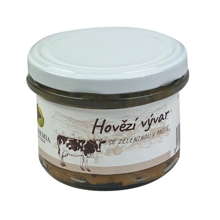 Bohemia Pet Food Hovädzí vývar so zeleninou v paste 180 g (EXPIRÁCIA 09/2025)