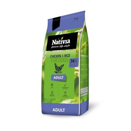 Nativia Dog Adult 3 kg (POŠKODENÝ OBAL, váha 2,7 kg)