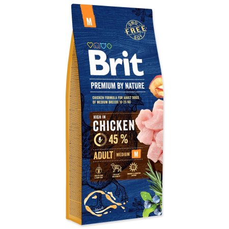 Brit Premium by Nature Adult M 15 kg (POŠKODENÝ OBAL)