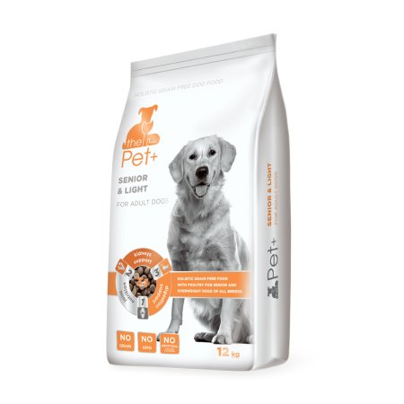 the Pet+ 3in1 pes Senior & Light Adult 12 kg (POŠKODENÝ OBAL, váha 11,8 kg)