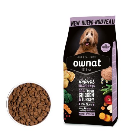 OWNAT ULTRA DOG Medium Sterilized 3kg