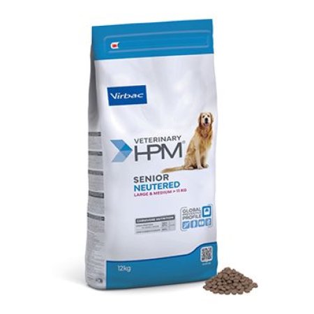 VET HPM Senior Dog Neutered Large & Medium 12kg NEW