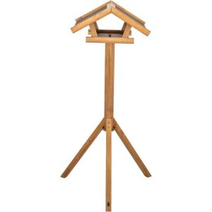 Krmítko pro venkovní ptactvo, 46 × 22 × 44 cm/1.15 m, lakovaná borovice