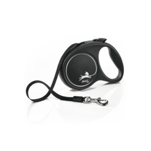 Flexi Vodítko Black Design S pásek 5m černo-stříbrné