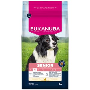 Krmivo EUKANUBA Senior Medium rich in fresh chicken 3 kg