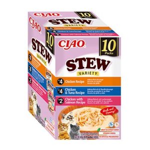 Churu Cat BOX Stew Chick.&Chick.Tuna&Chick.Salm.10x40g