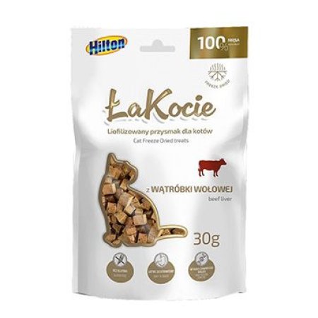 Pochoutka mrazem sušené Hovězí játra pro kočky 30g