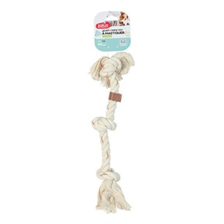 Hračka pes LEATHER TOUCH Uzel 44cm Zolux