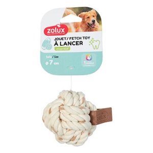 Hračka pes LEATHER TOUCH Míč 7cm Zolux