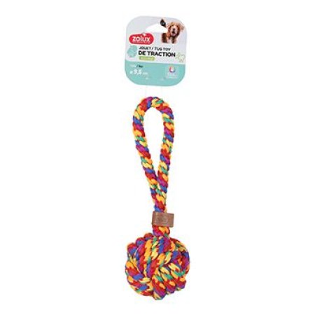 Hračka pes RAINBOW Míček 9,5cm Zolux