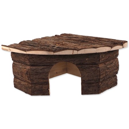 Domek Small Animals dřevěný rohový M