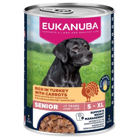 Konzerva EUKANUBA Senior bohatá na krůtí s mrkví 400 g