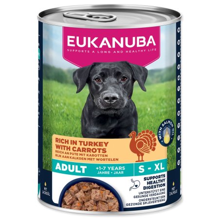Konzerva EUKANUBA Adult bohatá na krůtí s mrkví 400 g