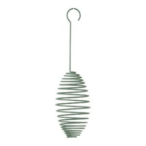 Krmítko venk. SPIRAL na loj.koule kov zelená 15cm Zol