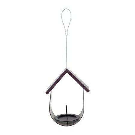 Krmítko venk. BUDKA na loj.koule kov fialová Zolux