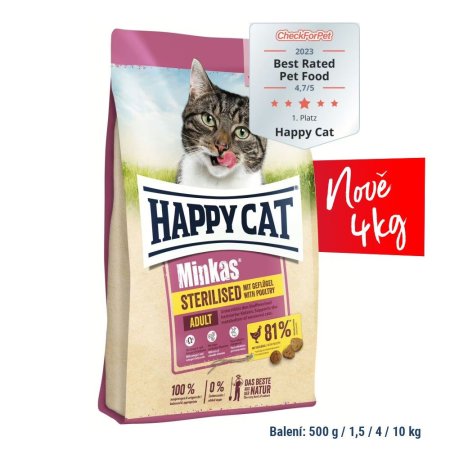 Minkas Sterilised Geflügel 4 kg