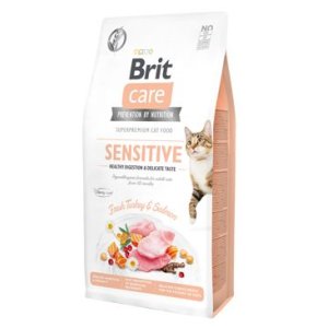Brit Care Cat GF Sensit. Heal.Digest&Delic.Taste 7kg (POŠKODENÝ OBAL, váha 6,9 kg)