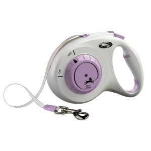 Flexi Vodítko Select M pásek 7m světle šedo-fialové