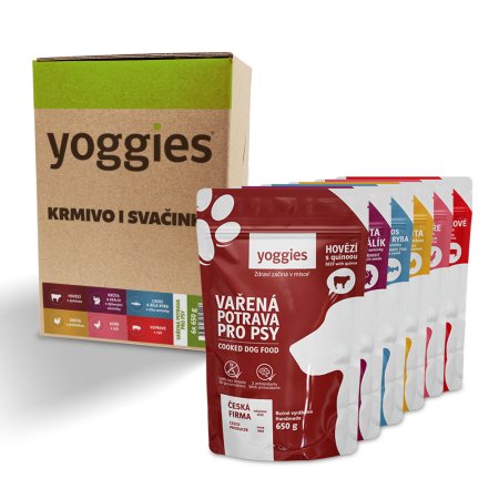 Yoggies vařená potrava Degustační menu 6 x 650 g